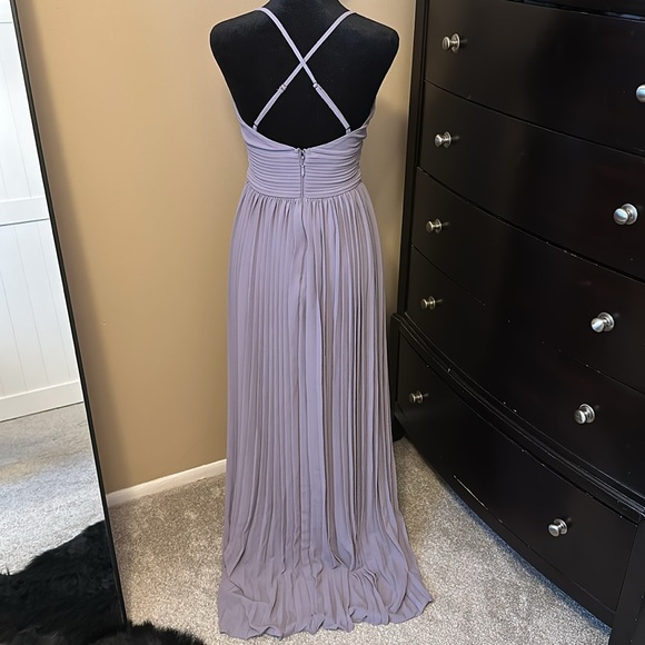Lulus Lavender Maxi Gown with Criss Cross Back Detail Size XS - Picture 4 of 7